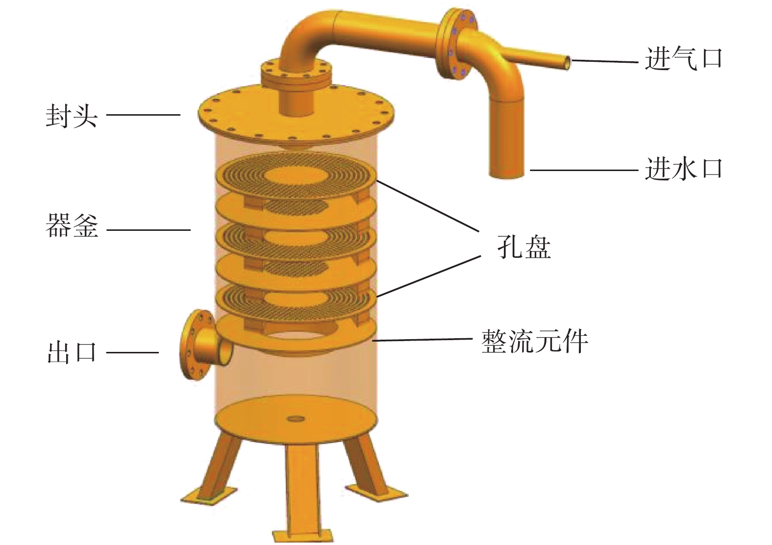管道静态混合器结构图图片
